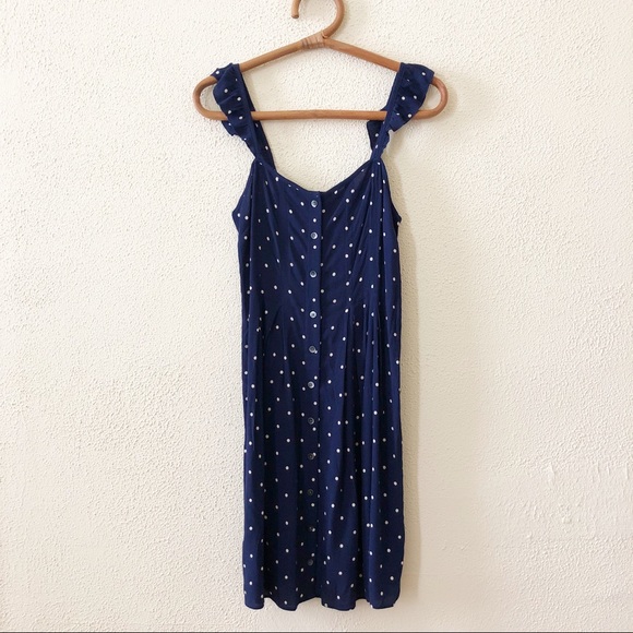 NWT Madewell Ruffle Strap Polka Dot Dress 00 - Picture 3 of 5